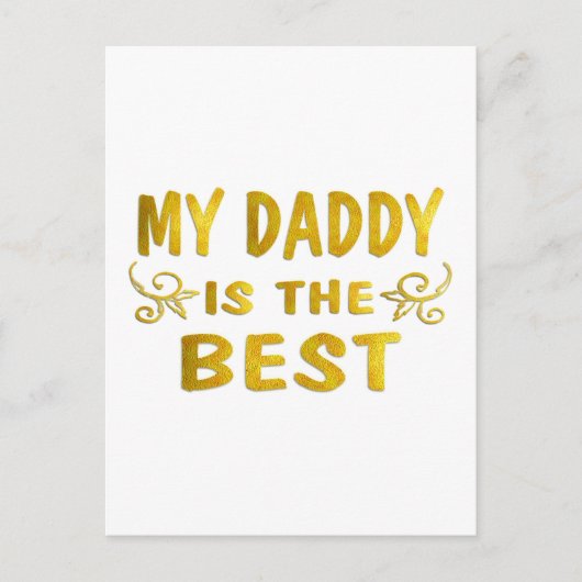 Best Daddy Postkarte (Vorderseite)
