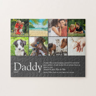 Best Daddy Vater Vater Definition 6 Foto Spaß grau Puzzle