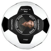 Best Daddy Vathers Day Foto Personalisiert Fußball (Gedreht)