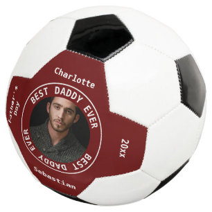 Best Daddy Vathers Day Foto Personalisiert Fußball