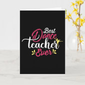 BEST DANCE LEHRER JEMALS KARTE (Gelbe Blume)