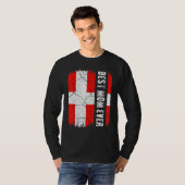 Best Danish Mom Ever Denmark Flag Mother's Day T-Shirt (Vorne ganz)
