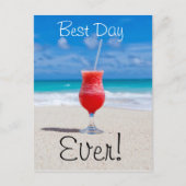Best Day Beach Postkarte (Vorderseite)