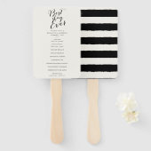 Best Day Ever Classic Script Chic Wedding Program Fächer (Vorne und Hinten)