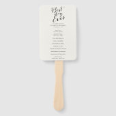 Best Day Ever Classic Script Chic Wedding Program Fächer (Vorderseite)