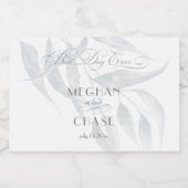 Best Day Ever Dusty Blue Foliage Schaumweinetikett (Einzelnes Label)