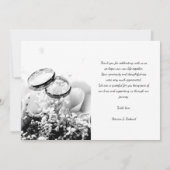 Best Day Ever Elegantes Foto Hochzeit Vielen Dank Karte (Rückseite)