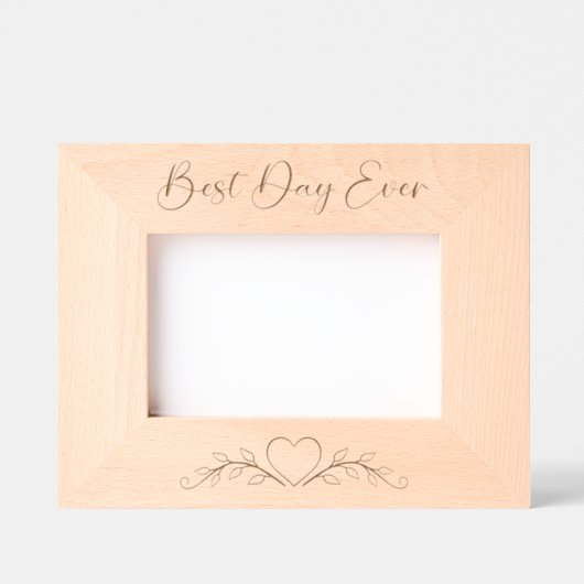 Best Day Ever Foto Frame für 6x4-Bilder Geätzte Rahmen (Vorderseite)