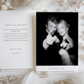 "Best Day Ever" Foto Hochzeit Dankeschön Karte