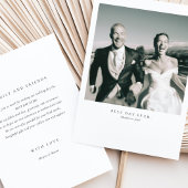 "Best Day Ever" Foto Hochzeit Dankeschön Karte