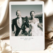 "Best Day Ever" Foto Hochzeit Dankeschön Karte