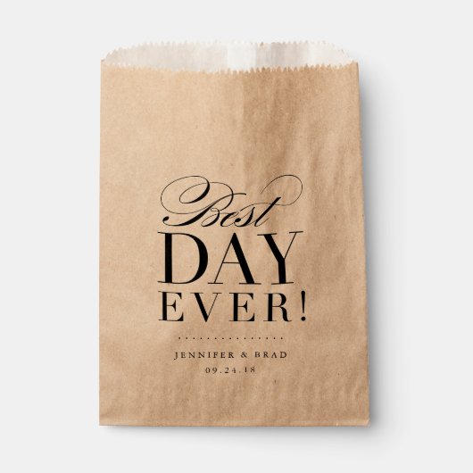 Best Day Ever Gunst Bag Geschenktütchen (Vorderseite)