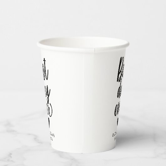 Best Day Ever mit Heart Wedding Paper Cups Pappbecher (Rechts)