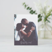 Best Day Ever Moderne Foto Hochzeit Vielen Dank Postkarte (Stehend Vorderseite)