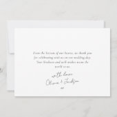 Best Day Ever Multi Foto Wedding Dankeskarte (Rückseite)