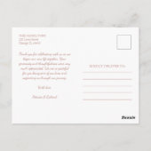 Best Day Ever Niedlich Script Foto Hochzeit Vielen Postkarte (Rückseite)