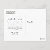 Best Day Ever Wedding Foto Danke Karte (Rückseite)