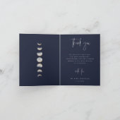 Best Day Ever Wedding Foto Vielen Dank Dankeskarte (Innenseite)