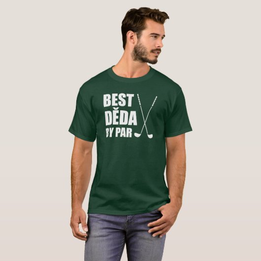 Best Deda by Par Czech Opa Golf T-Shirt (Vorne ganz)