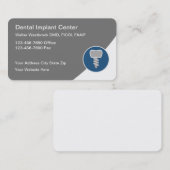 Best Dental Implant Service-Karten Visitenkarte (Vorne/Hinten)