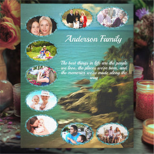 Best Dings in life 0026 Family Collage Art Leinwanddruck