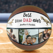 Best Dino Dad Ever Photo Collage Basketball