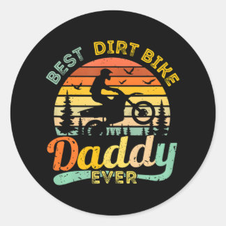 Best Dirt Bike Daddy Ever Motocross Dirtbike Runder Aufkleber
