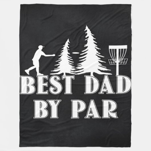 Best Disc Golf Dad Golfer | Funny gift for Dad Fleecedecke (Vorderseite)