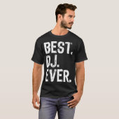 Best DJ Ever Funny Weihnachten T-Shirt (Vorne ganz)