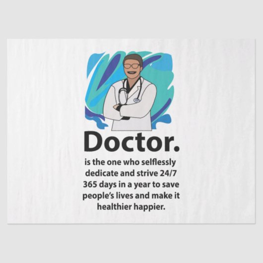 Best Doctor Ever Appreciation  Seidenpapier (Vorderseite)