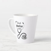 Best Doctor je Appreciation World's Bestes Doc Milchtasse (Linke Ecke)