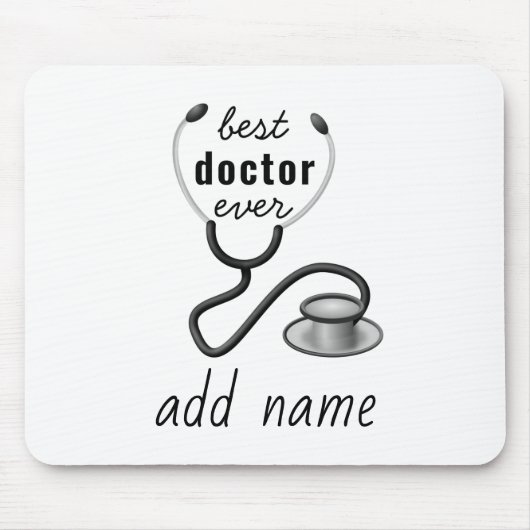 Best Doctor je Appreciation World's Bestes Doc Mousepad (Vorne)