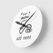 Best Doctor je Appreciation World's Bestes Doc Runde Wanduhr (Winkel)
