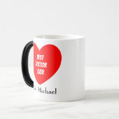 Best Doctor je Appreciation World's Bestes Doc Verwandlungstasse (Vorderseite Links)