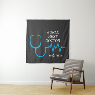 Best Doctor je Appreciation World's Bestes Doc Wandteppich