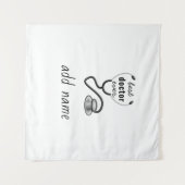 Best Doctor je Appreciation World's Bestes Doc Wandteppich (Vorderseite (Horizontal))