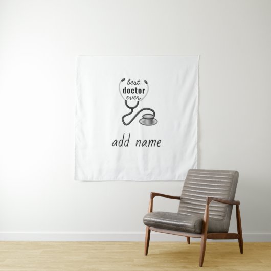 Best Doctor je Appreciation World's Bestes Doc Wandteppich (Beispiel)