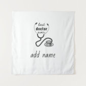 Best Doctor je Appreciation World's Bestes Doc Wandteppich (Vorderseite)