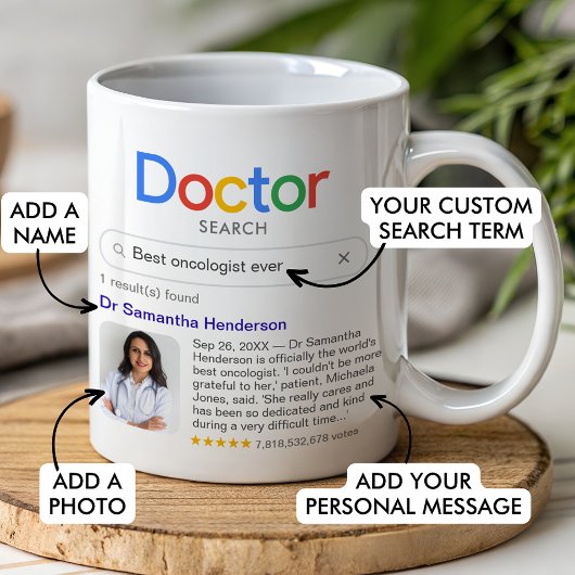 Best Doctor Search mit Foto & Message Kaffeetasse