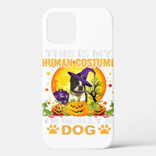 Best Dog Boston Terrier Pumpkins Kostüm Halloween Case-Mate iPhone Hülle (Rückseite)