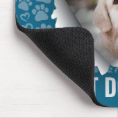 Best Dog Custom Pet Foto Paw Print Heft Muster Mousepad (Ecke)