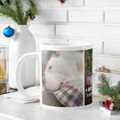 Best Dog Dad Ever 3 Photos Christmas Jumbo-Tasse