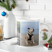 Best Dog Dad Ever 3 Photos Christmas Jumbo-Tasse
