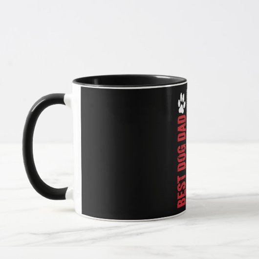 Best Dog Dad Ever American Flag Tasse (Links)