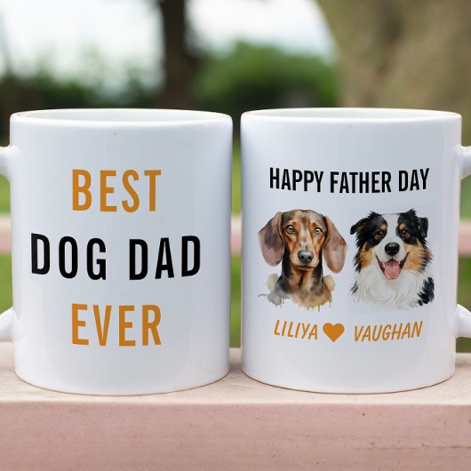 Best Dog Dad Ever Custom | Funny Dog  Kaffeetasse