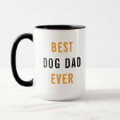 Best Dog Dad Ever Custom | Funny Dog Tasse (Links)