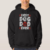 Best Dog Dad Ever Fathers Day Present Dog Loving Hoodie (Vorderseite)