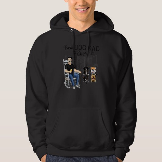 Best Dog Dad Ever Hoodie (Vorderseite)
