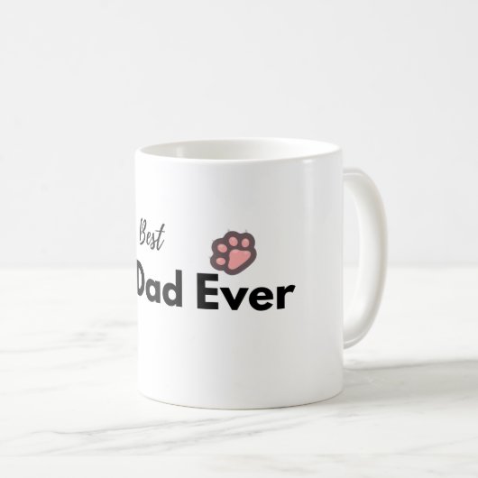 Best Dog Dad Ever Kaffeetasse (VorderseiteRechts)