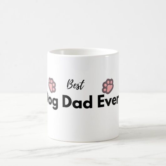 Best Dog Dad Ever Kaffeetasse (Mittel)